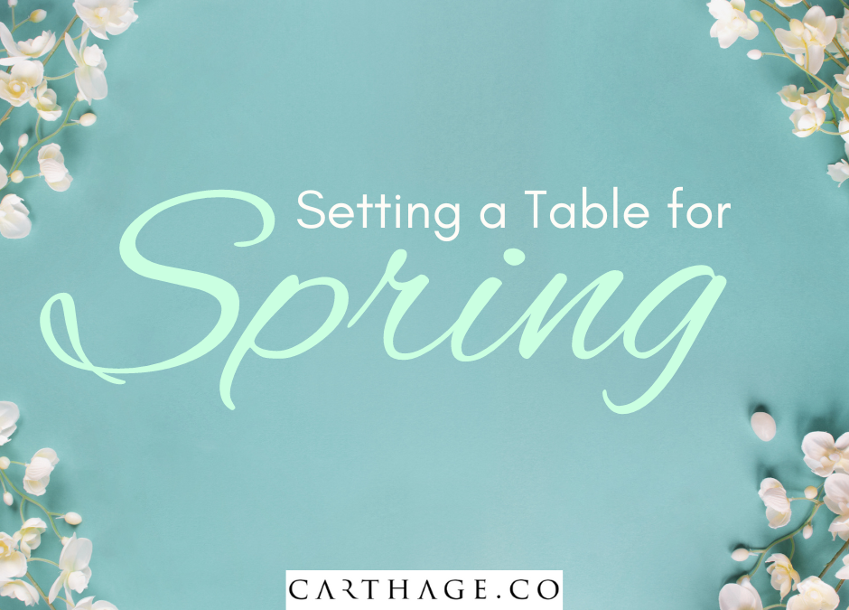Springtime Delights: Setting a Table with Handcrafted Stoneware