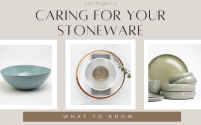 Caring for your Stoneware
